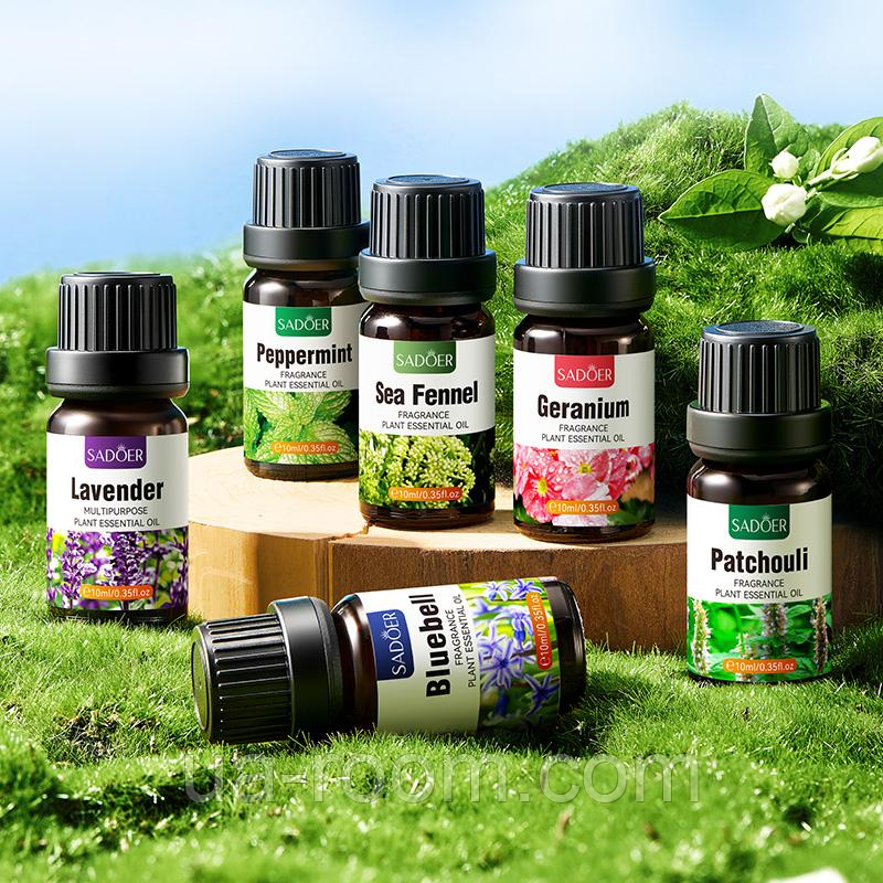 Набор эфирных масел Sadoer Fragrance Essential Oil Set, 6х10мл.