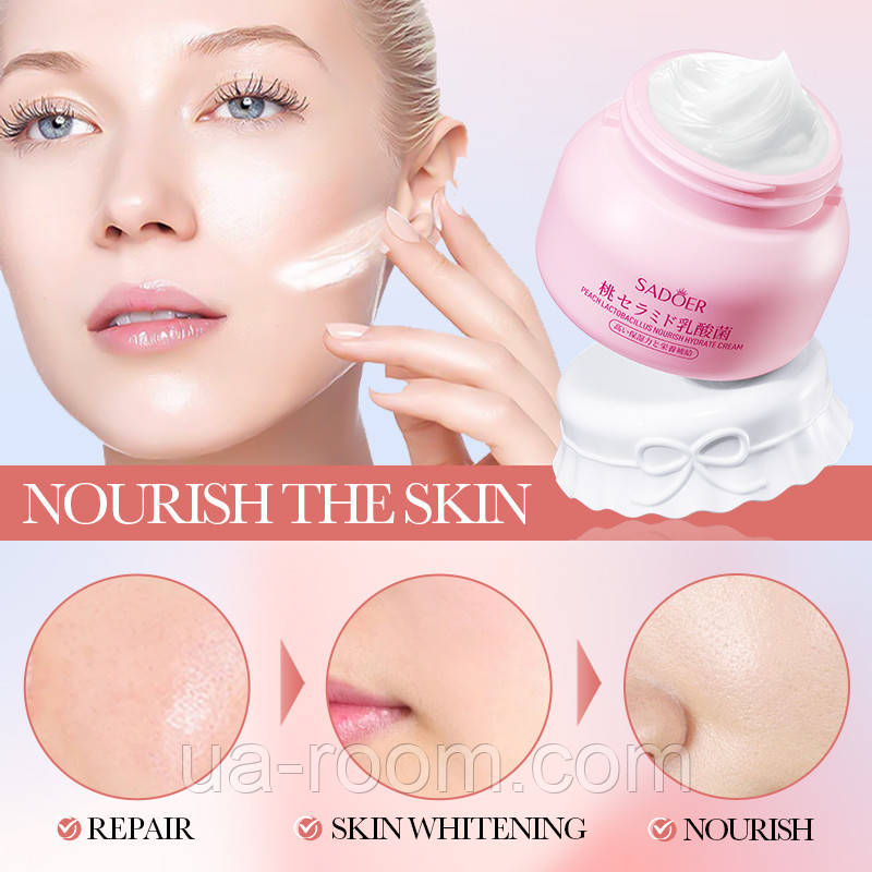 Восстанавливающий крем Sadoer Peach Lactobacillus Nourish Repair, 120 г.