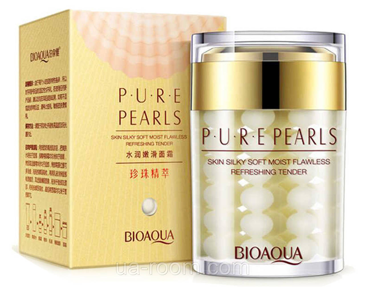 Инновационный увлажняющий крем для лица BIOAQUA Pure Pearls Cream, 60 г.