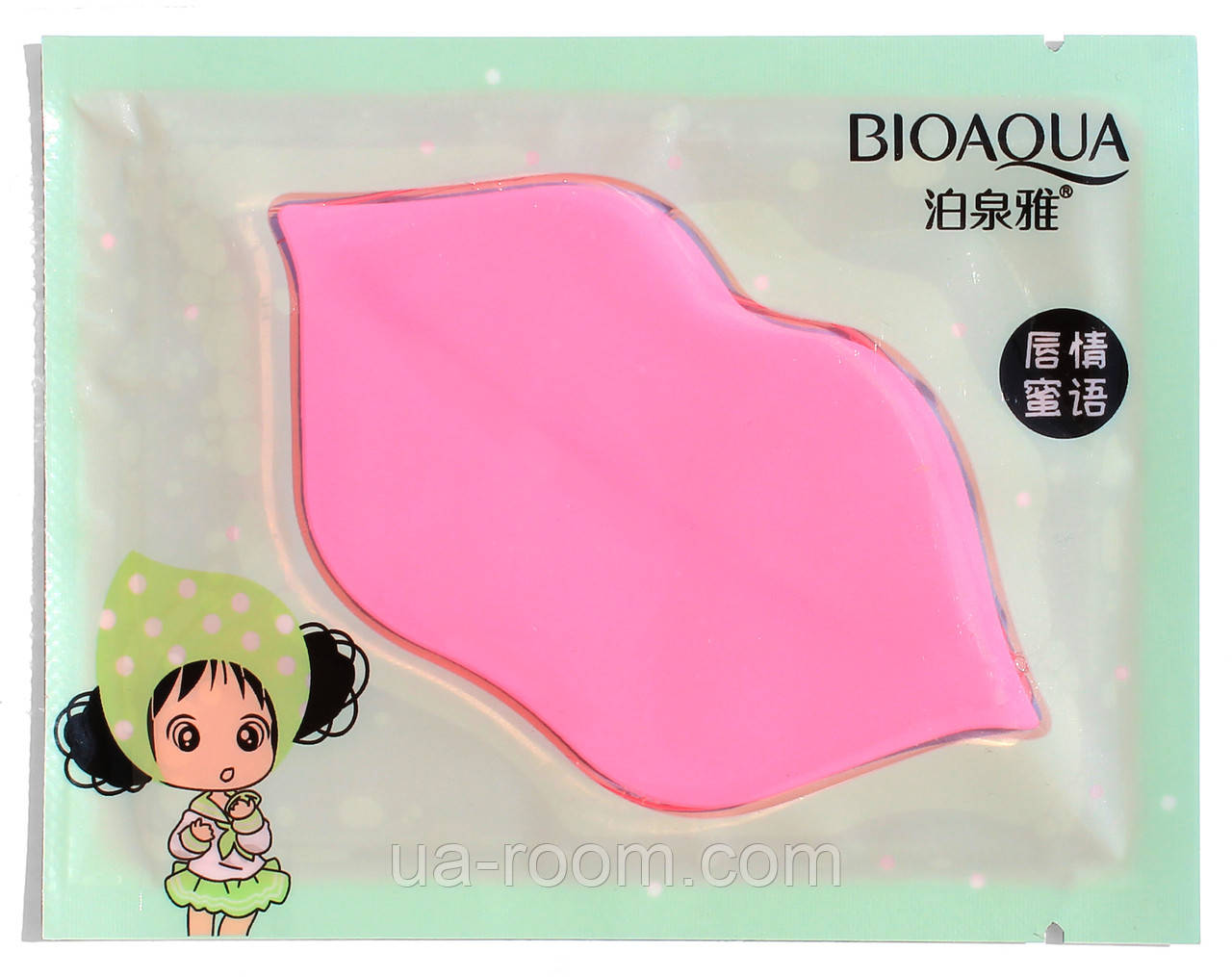 Маска-патчи для губ с экстрактом лайма Bioaqua Lime Moisturizing Lip Mask