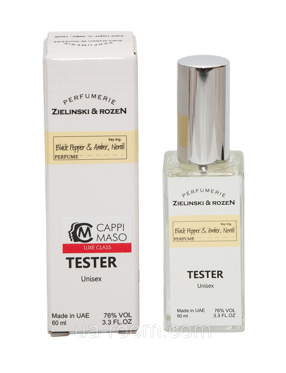 Тестер унисекс DUTYFREE Zielinski & Rozen Black Pepper & Amber, Neroli, 60 мл.