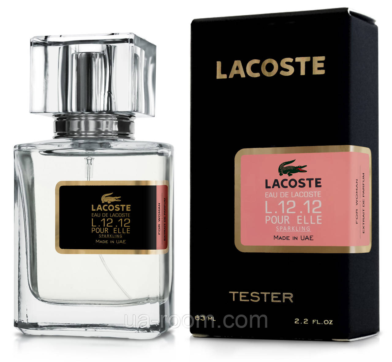 Тестер женский Lacoste Eau De L.12.12 Pour Elle Sparkling, 63 мл.