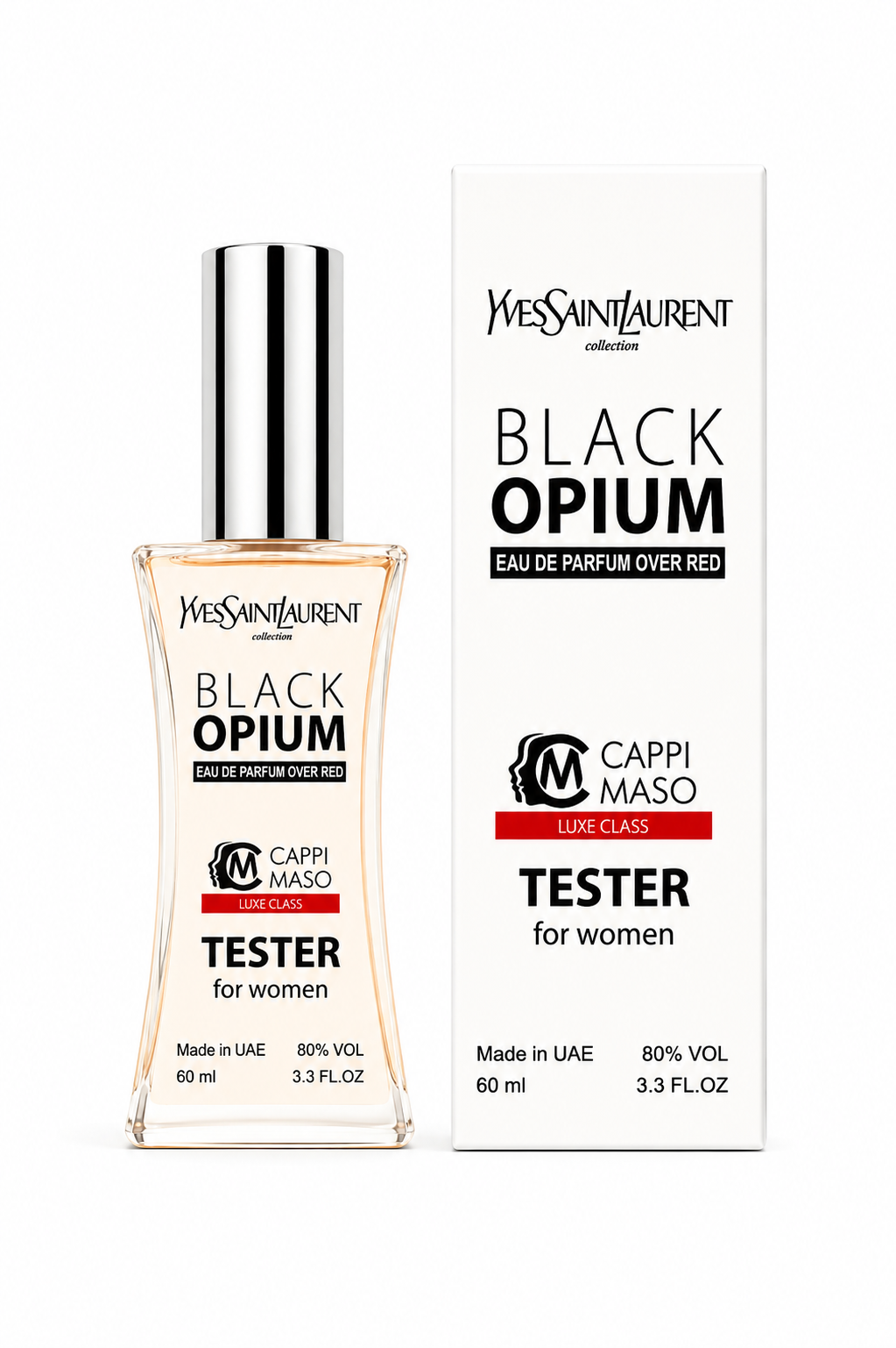 Тестер женский LUXE CLASS Yves Saint Laurent Black Opium Over Red, 60 мл