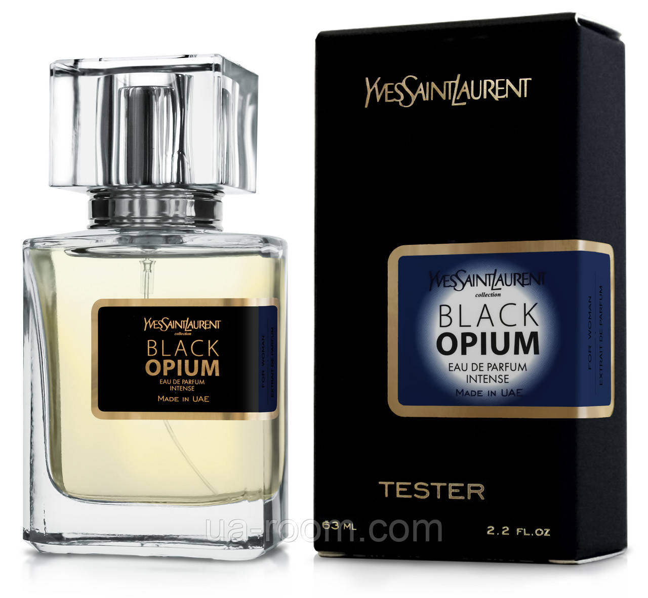 Тестер женский Yves Saint Laurent Black Opium Intense, 63 мл.