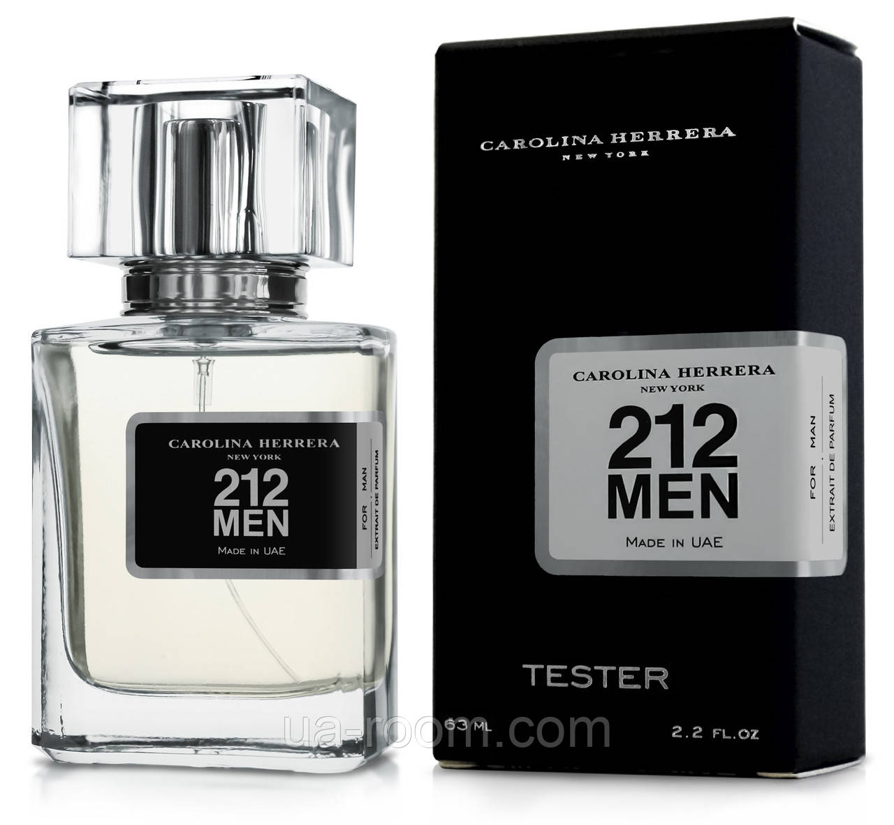 Тестер мужской Carolina Herrera 212 Men, 63 мл.