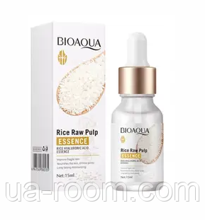 Омолаживающая сыворотка для лица с экстрактом риса Bioaqua Rice Raw Pulp Essence, 15 мл.