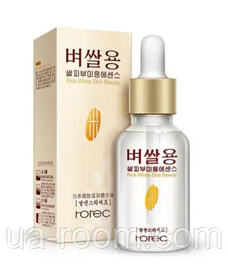 Омолаживающая сыворотка для лица с экстрактом риса Rorec Rice White Skin Beauty, 15 мл.