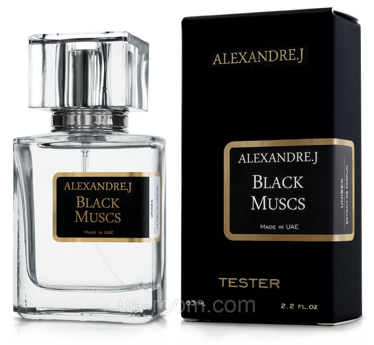 Тестер унисексAlexandre J Black Muscs, 63 мл.
