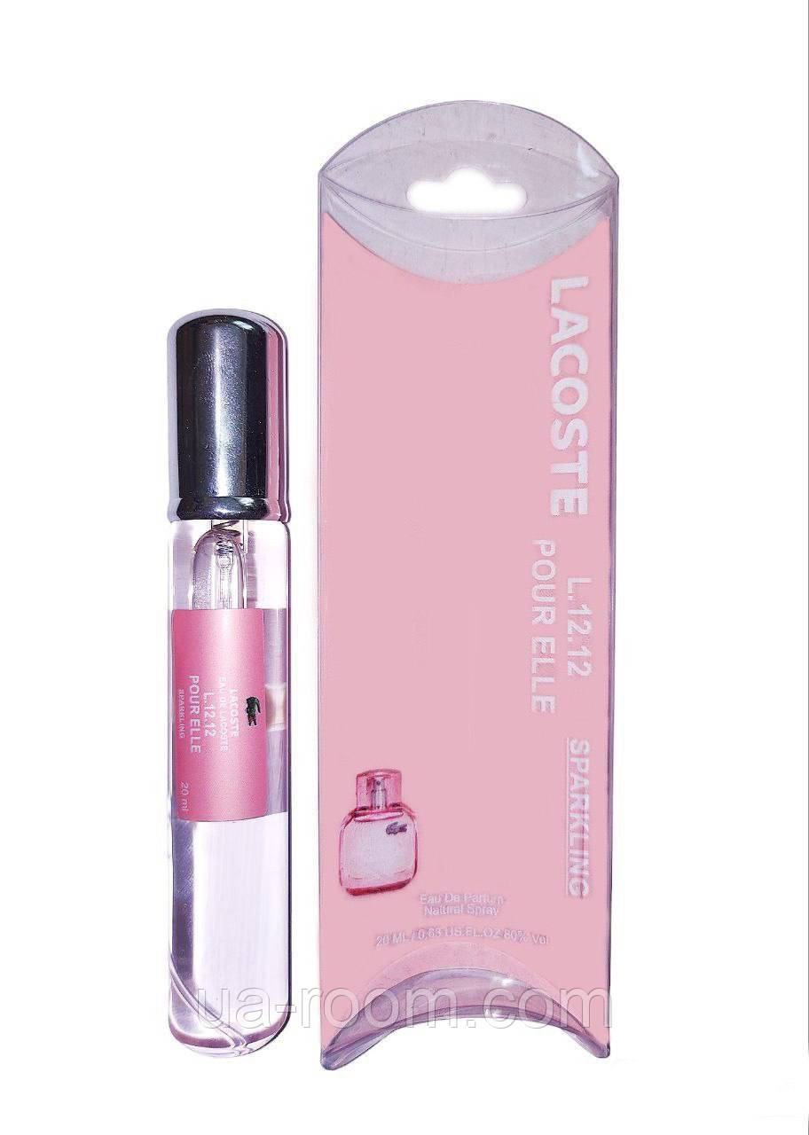 Тестер женскийLacoste Eau De L.12.12 Pour Elle Sparkling, 20 мл.