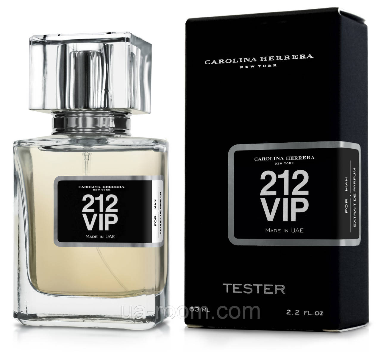 Тестер мужской Carolina Herrera 212 Vip Men, 63 мл.