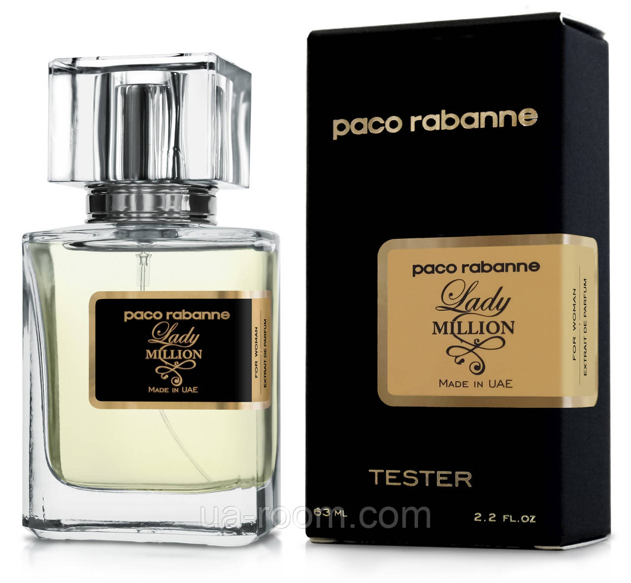 Тестер женский Paco Rabanne Lady Million, 63 мл.