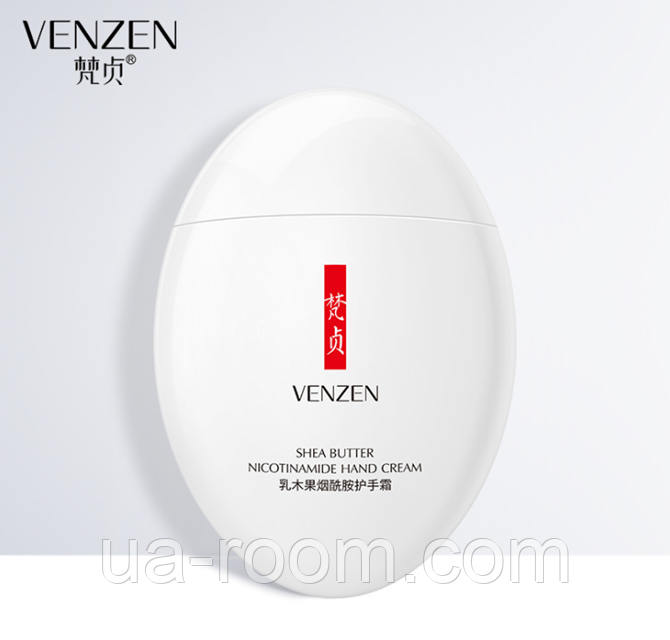 Крем для рук с никотинамидом и маслом Ши Venzen Shea Butter Nicotinamide Hand Cream, 60 г.