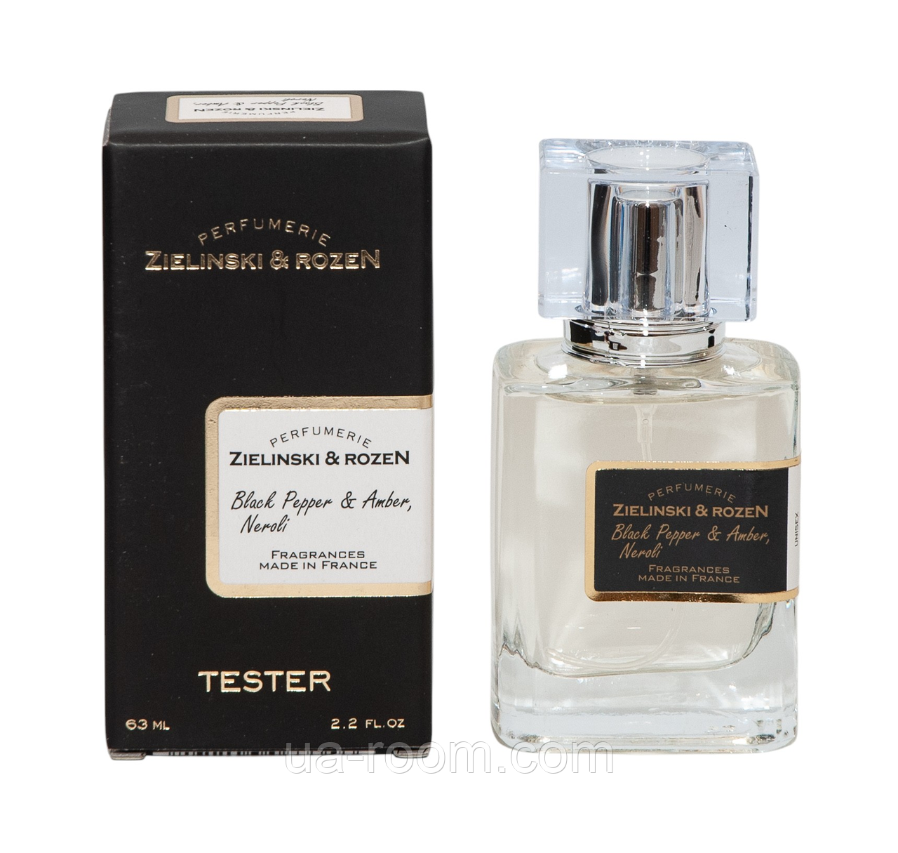 Тестер  унисекс Zielinski & Rozen Black Pepper & Amber, Neroli, 63 мл