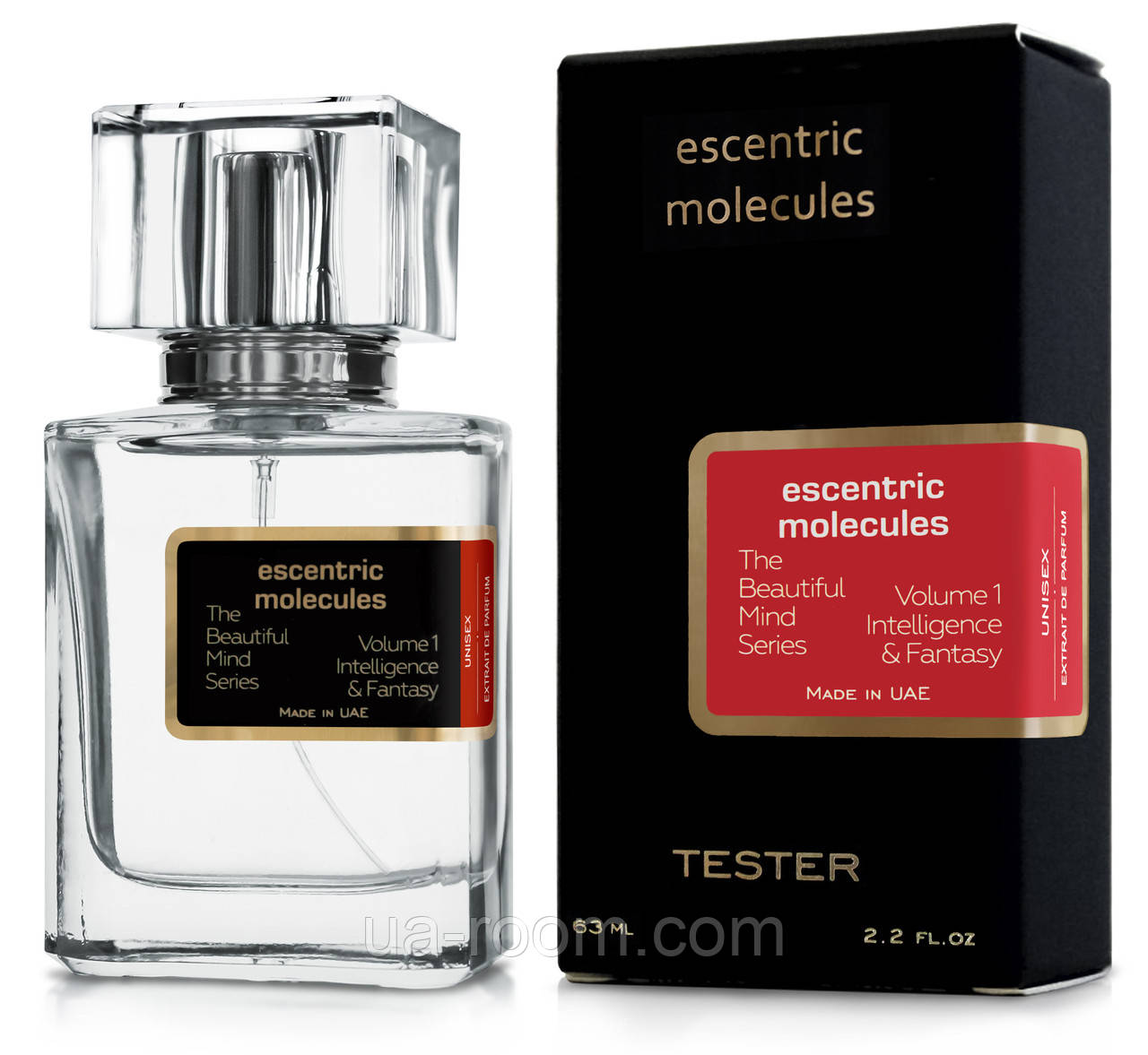 Тестер унисекс Escentric Molecules The Beautiful Mind Series Vol 1 Intelligence & Fantasy, 63 мл.