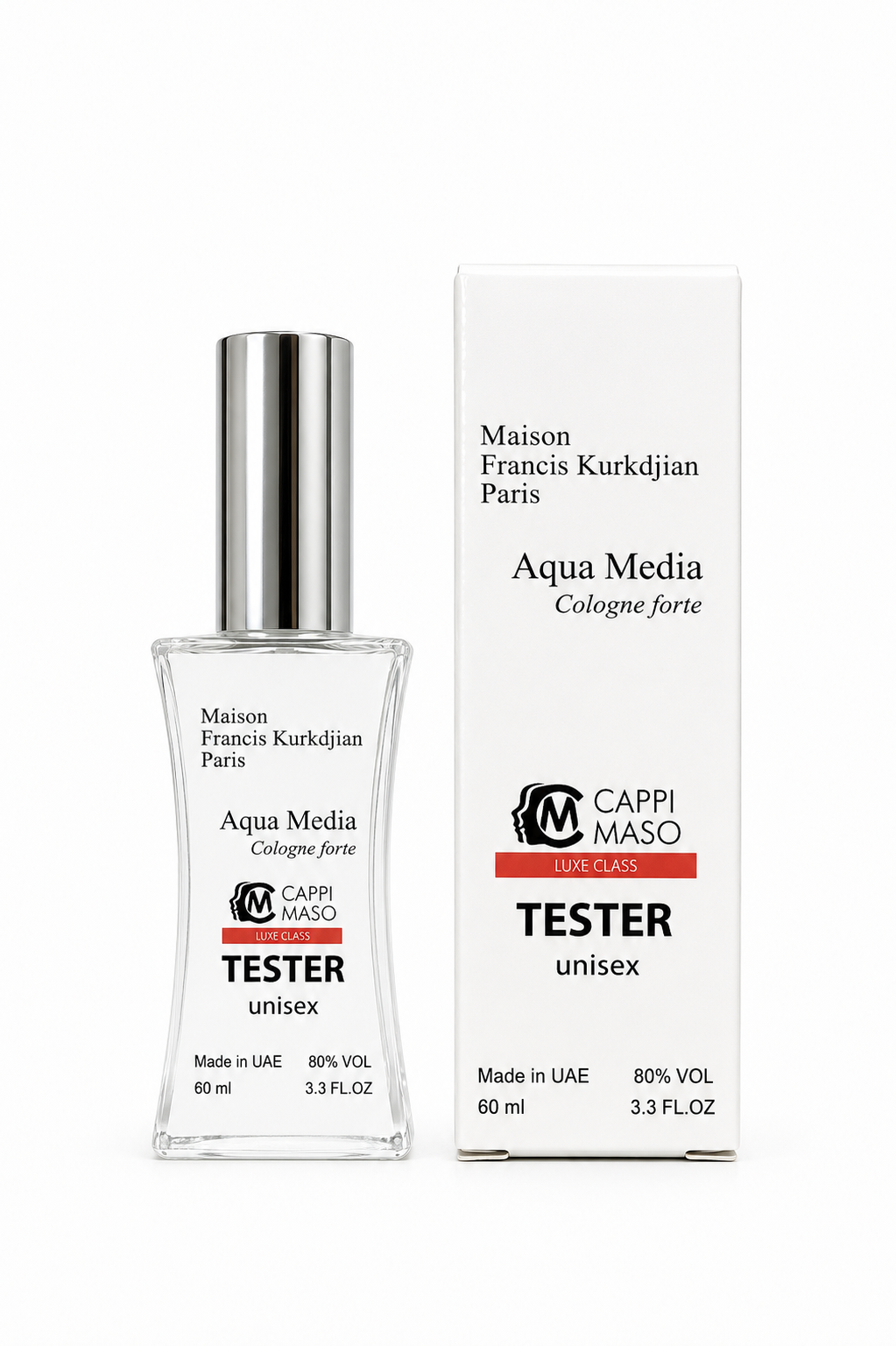 Тестер унисекс LUXE CLASS Aqua Media Cologne Forte Maison Francis Kurkdjan, 60 мл.