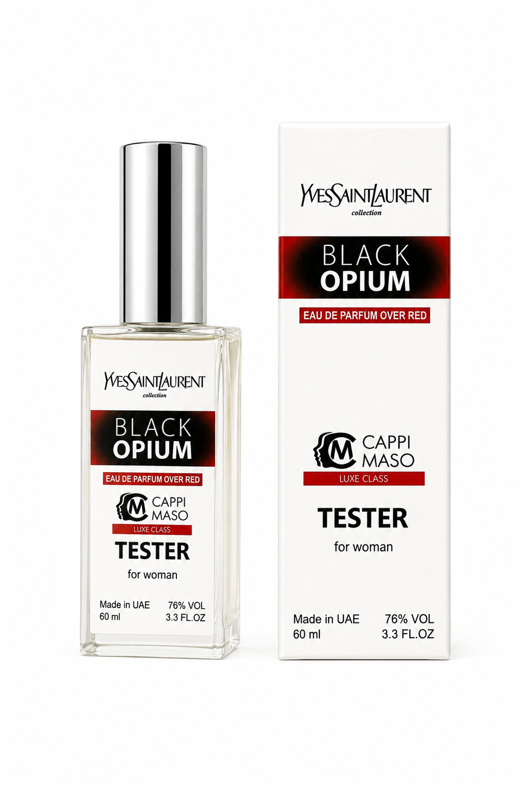 Тестер DUTYFREE женский Yves Saint Laurent Black Opium Over Red, 60 мл.