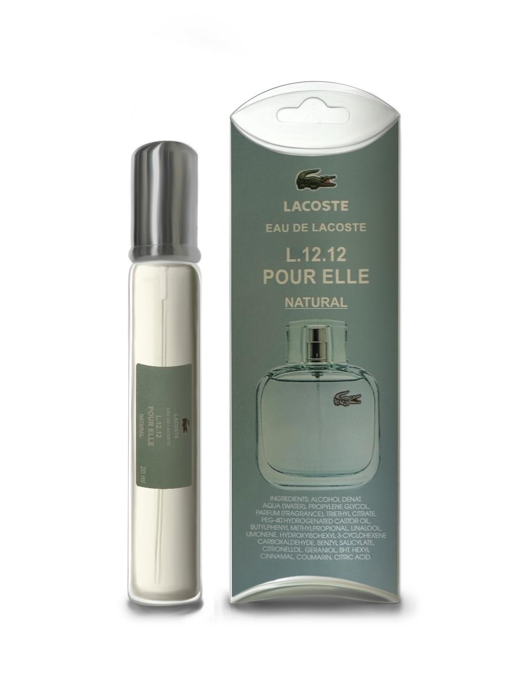 Тестер жениский Lacoste Eau De L.12.12 Pour Elle Natural, 20 мл